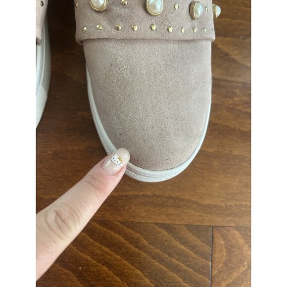 STEVEN by Steve Madden Women's Deylin Sneaker Blush Pink Soft Faux Suede Sz 8.5 - Picture 6 of 10